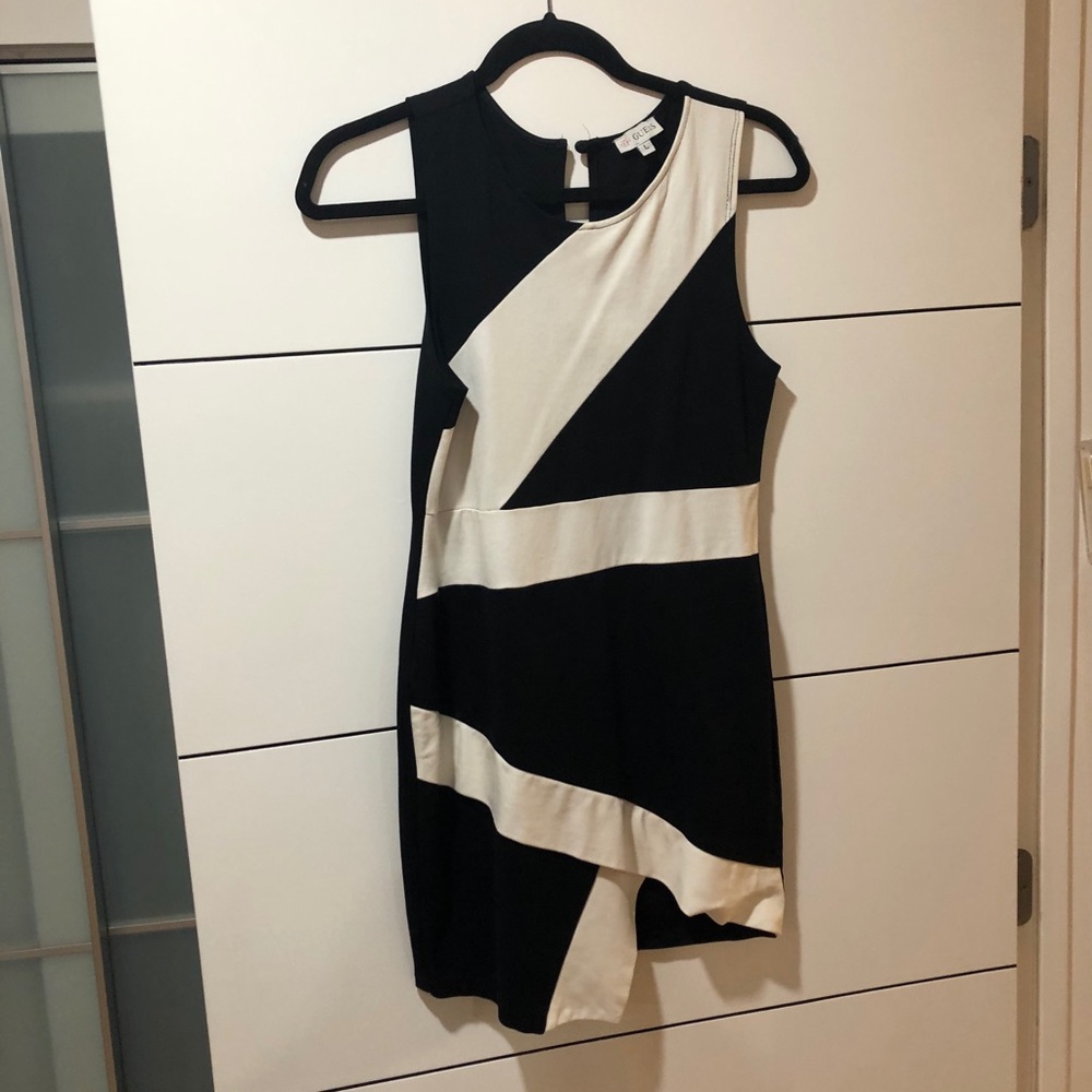 Black And white bodycon dress